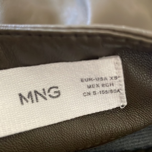 MNG Mango faux leather mini skirt small - Picture 7 of 10